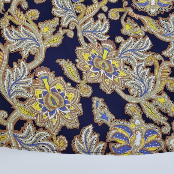 Loft Paisley Print Skirt Sz S - Picture 4 of 8